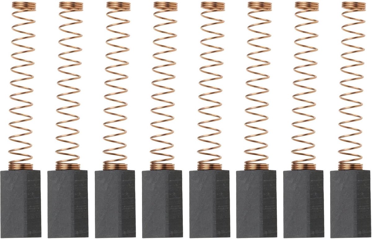 Carbon borstelset 4 paar - vervangingsborstels 15x8x5mm - geschikt voor Festool RTS 400 EQ - betrouwbare motorwerking - ShopVlot