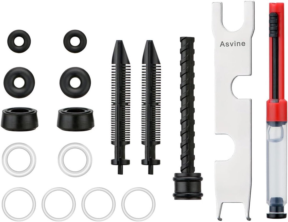 Vulpen reparatieset - O-ringen, pakkingen, pistonstang - Compleet onderhoudspakket voor Asvine vulpennen - ShopVlot