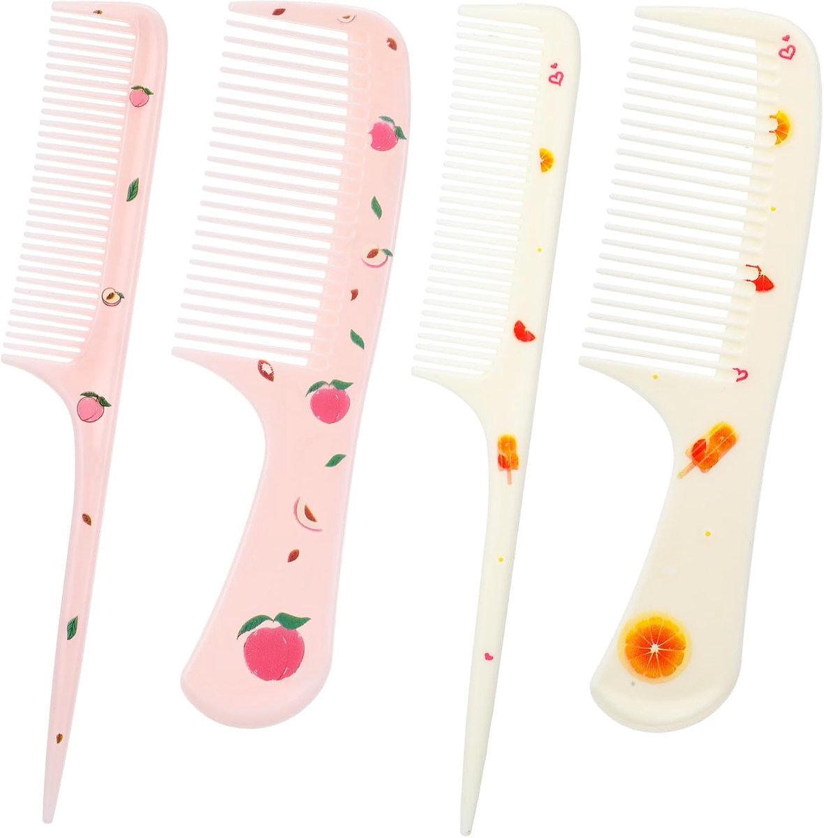 Haar kam set 4-delig - mini haarcombs - anti-statische kunststof - perfect voor nat en droog haar - ShopVlot