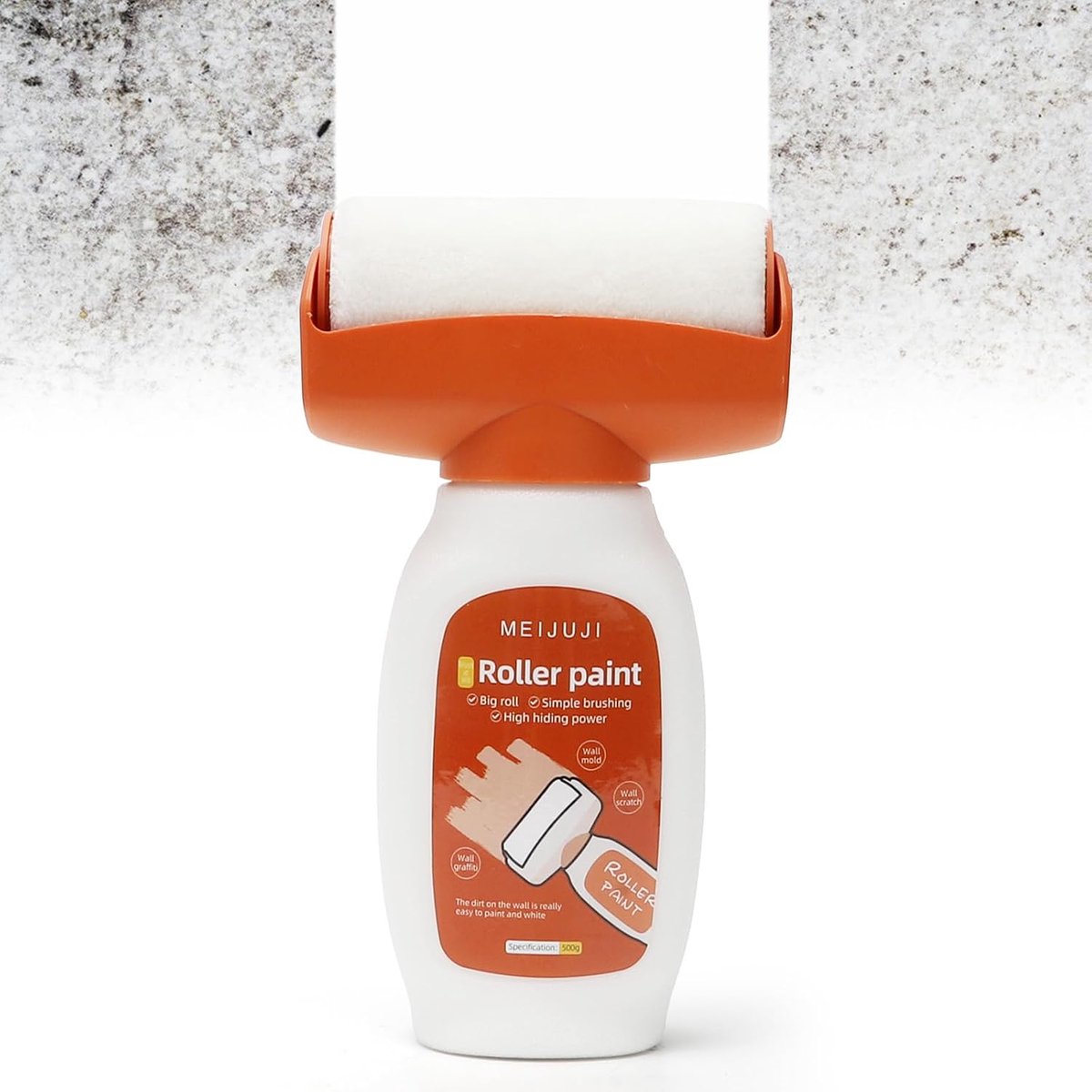 Muurverf 500 g - 2-in-1 Rol - Graffiti en Vlekherstel - Veilig voor Mens en Dier - ShopVlot
