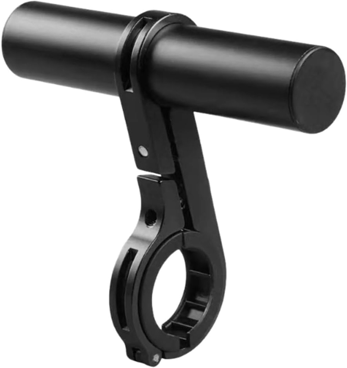 Fietsstuurverlenging 10 cm - zwart aluminium - enkele armhouder - ideaal voor MTB en gravel - ShopVlot