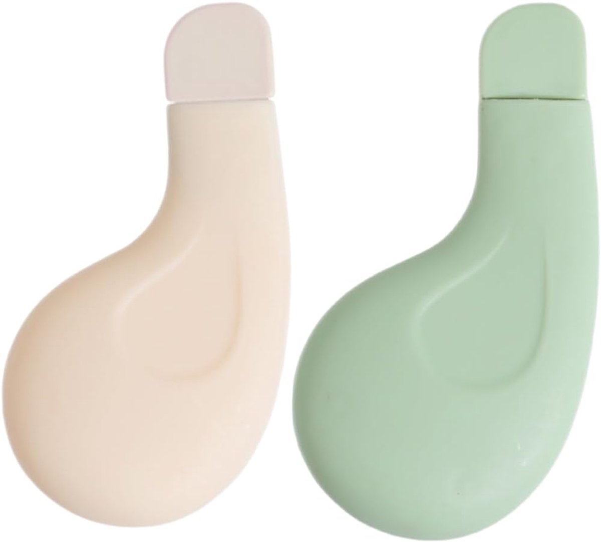 Mee-eterverwijderaar 2 stuks - siliconen schraper - ergonomisch design - milde huidreiniging - ShopVlot