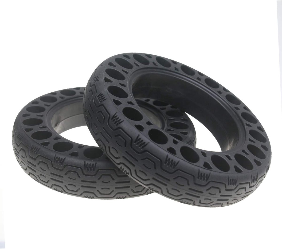 Solid Rubber Tyres Cellular Tyres for Segway Ninebot G30 Max 60/70-6.5 Rear Front Non-Slip Tubeless Anti-Break Down - ShopVlot