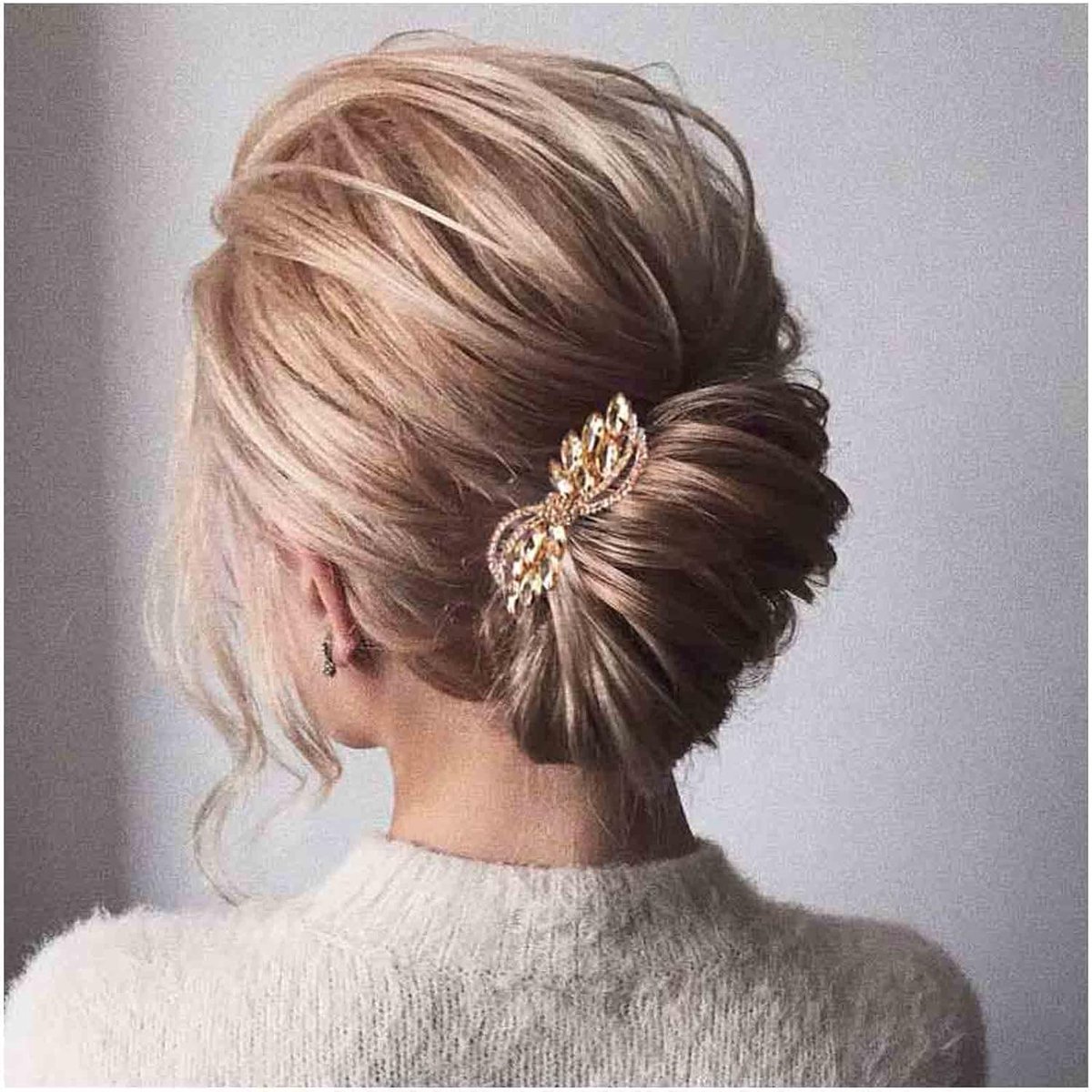 Vintage Crystal Hair Clip Golden Rhinestone Hair Barrette Sparkle Cz Head Clip Crystal Wedding Headwear Bridal Hair - ShopVlot