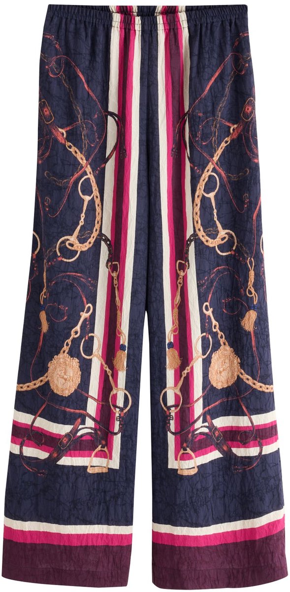 Next - Dames - Broek met wijde pijpen - Blauw