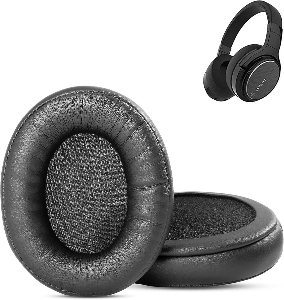 Ear Pads Compatible with DOMAX M1 Headphones, Replacement Pads for Ear Pads with Softer Protein Leather and Memory Foam - ShopVlot