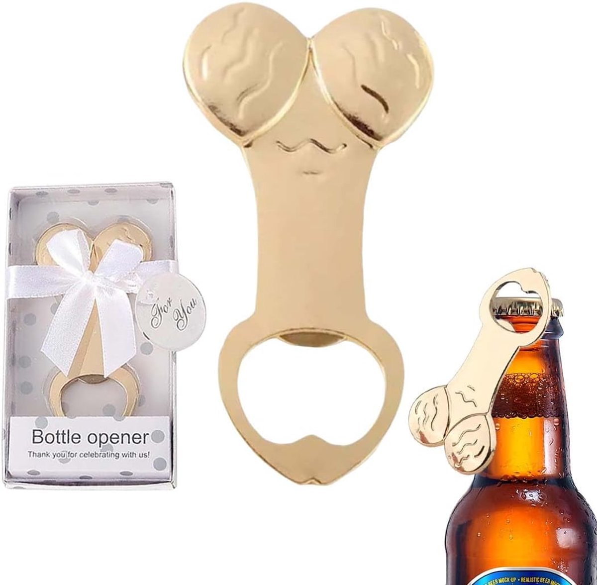 Flesopener, gastgeschenken, hart in bloemenvorm, flesopener, sleutel, vintage, gastgeschenken, cadeauset, souvenir - ShopVlot