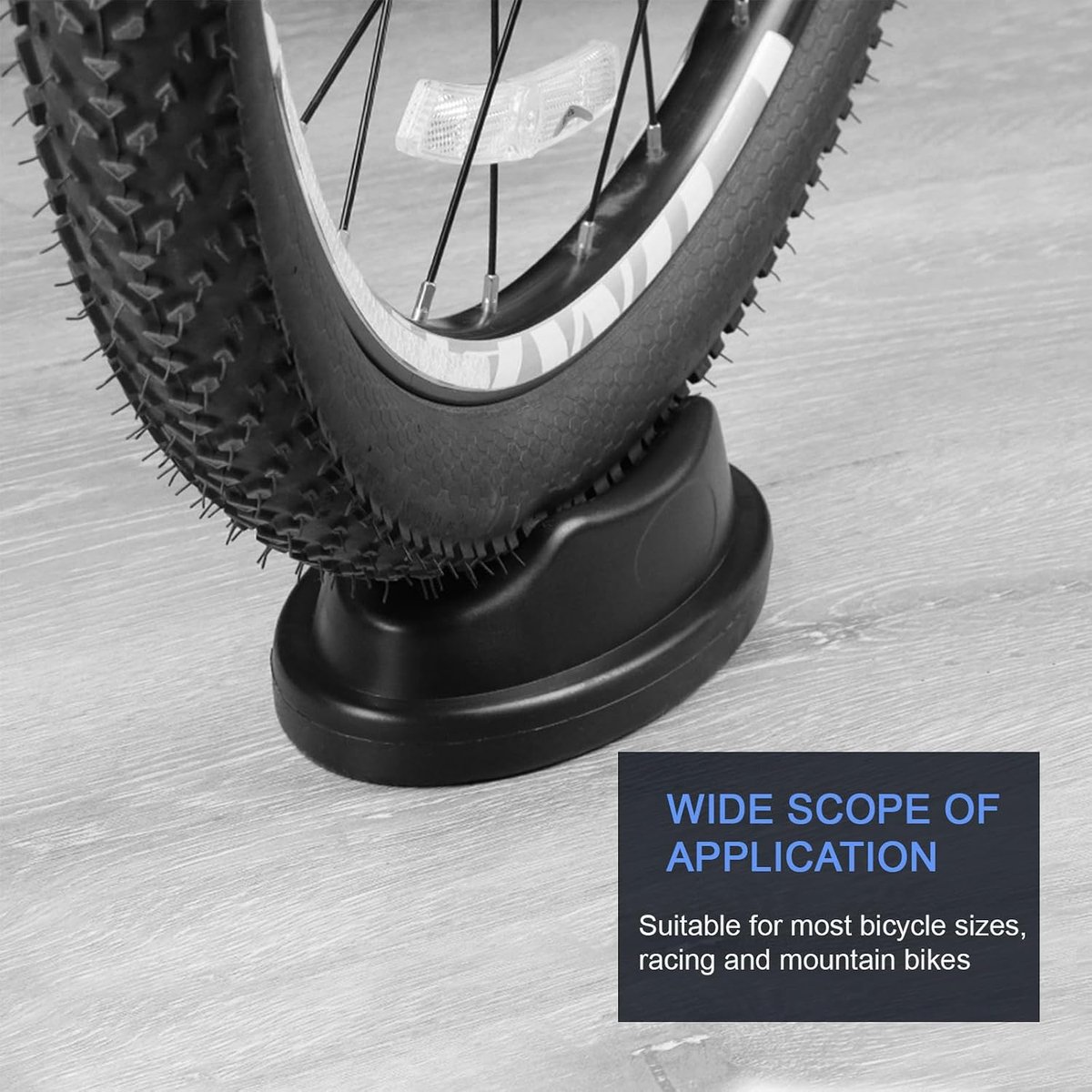 Voorwielsteun, voorwielblok standaard voor indoor trainer, fietstraining, roltrainer voorwielsteun, zwart - ShopVlot