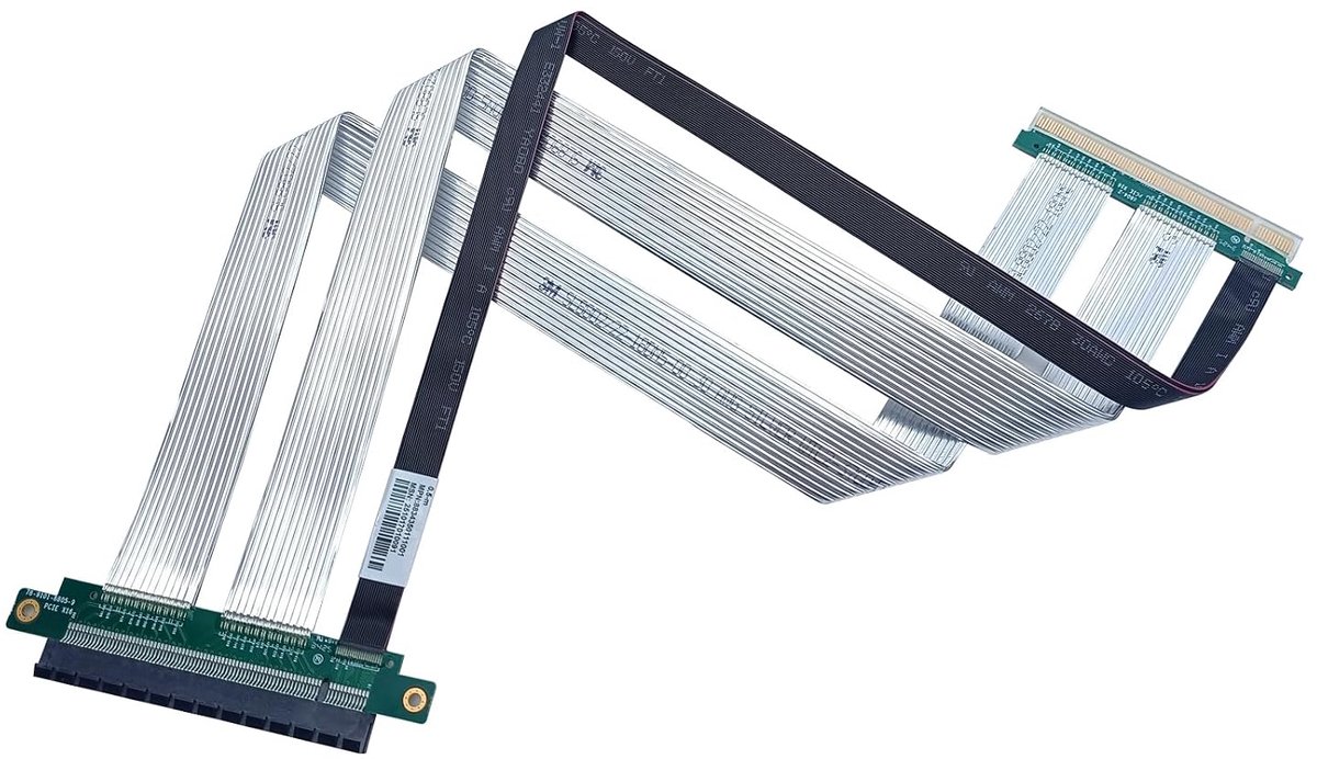 10Gtek PCIe 4.0 x16 3M Riser Cable, Male 180° to Female 180° for Vertical Mount Graphics Cards, Compatible with - ShopVlot
