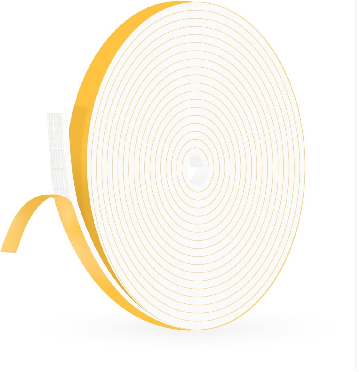High Density Foam Tape 9mm(W) x 3mm(T), Self Adhesive Weather Stripping Seal, Home Window Insulation Door Draught - ShopVlot