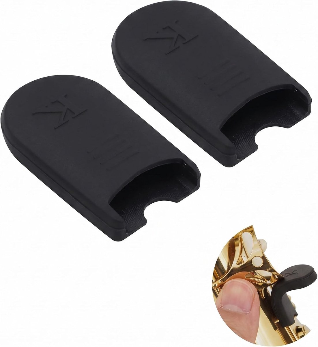 Saxofoon duimsteun bescherming, 2 stuks siliconen, antislip en drukontlastend voor optimaal speelcomfort, geschikt - ShopVlot