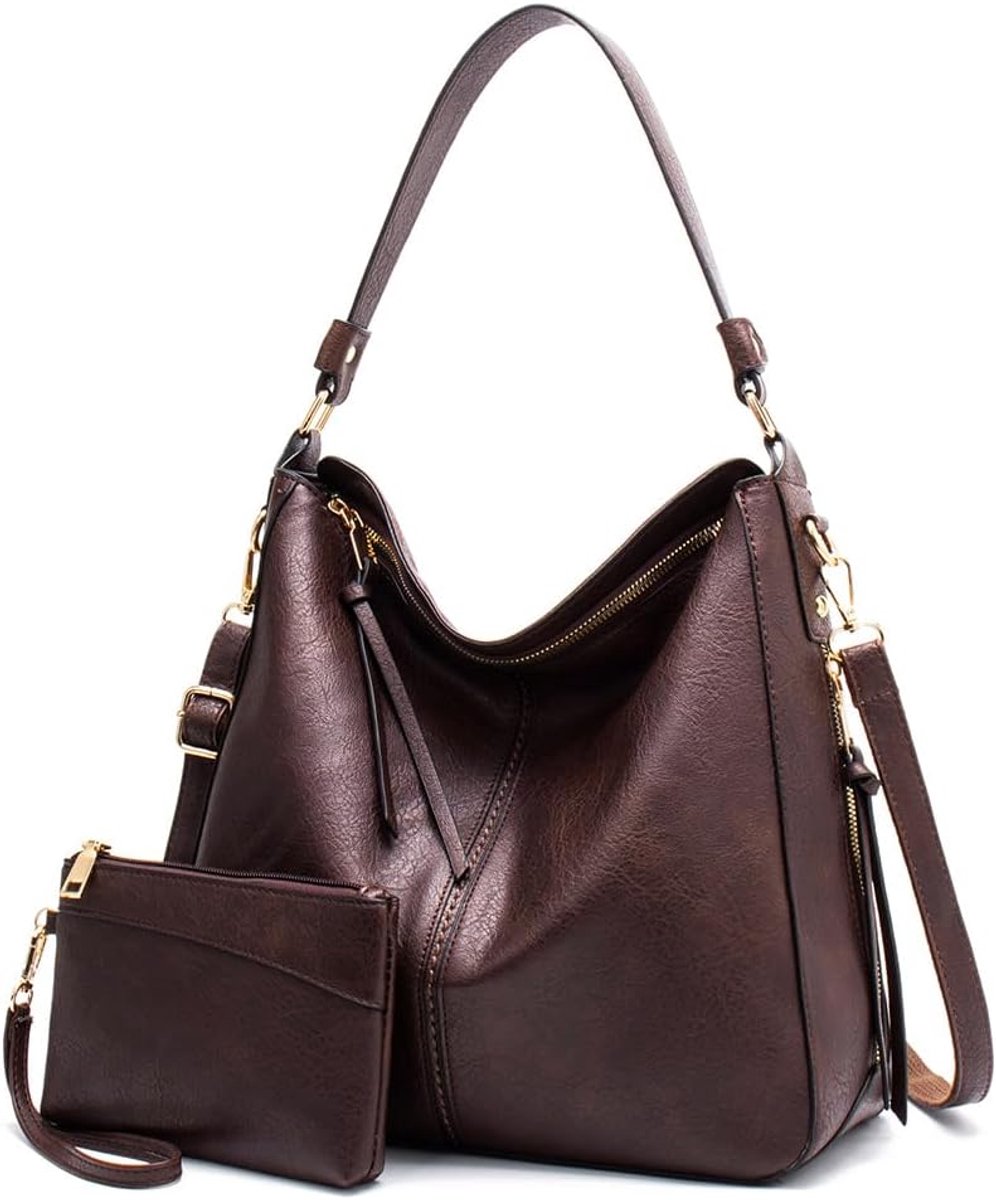 Handbag and bag set handbags for women PU leather shoulder bag large hobo bag ladies gifts for girl shopping bags - ShopVlot