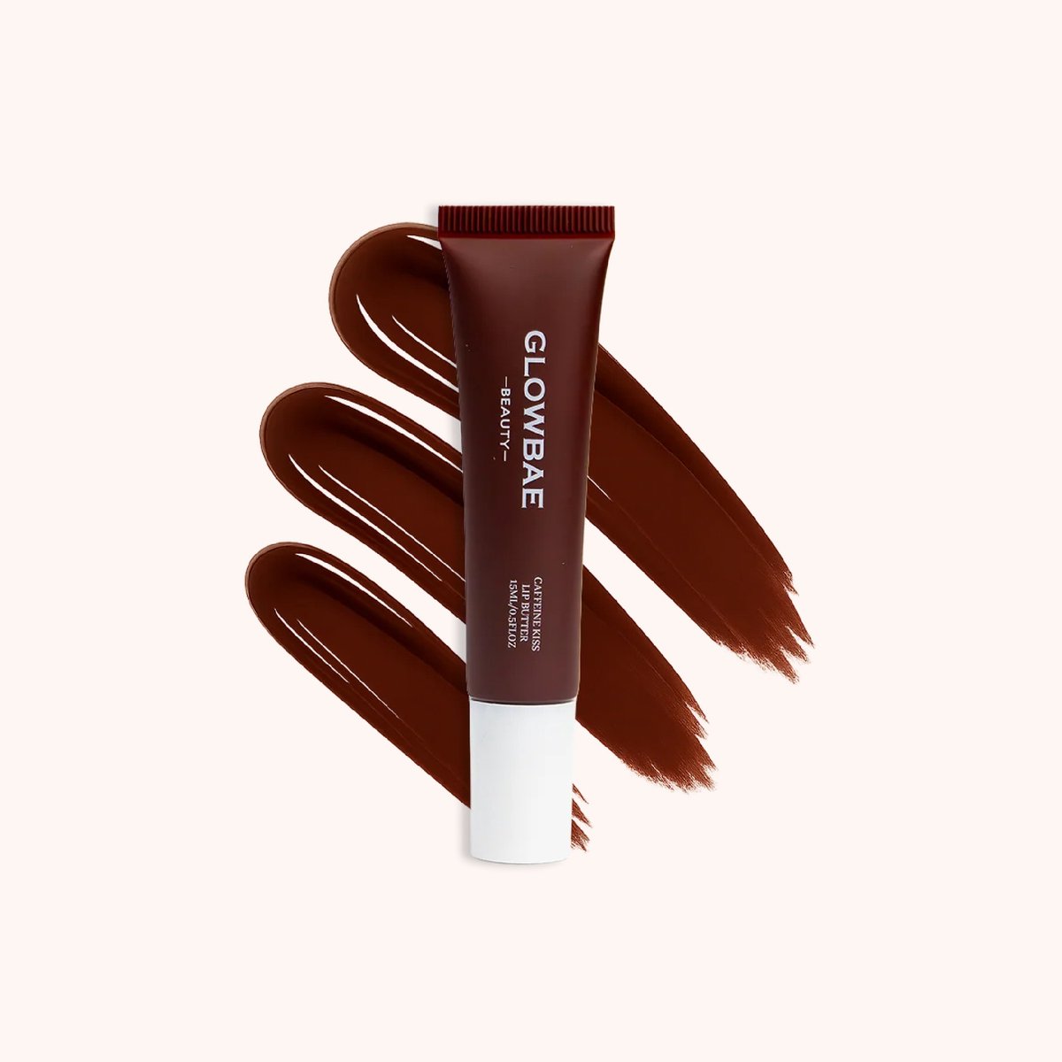 GlowBae Beauty - Caffeine Kiss Lipbutter - Hydraterende Lippenbalsem - 100% Sheabutter - Kokosolie Huid