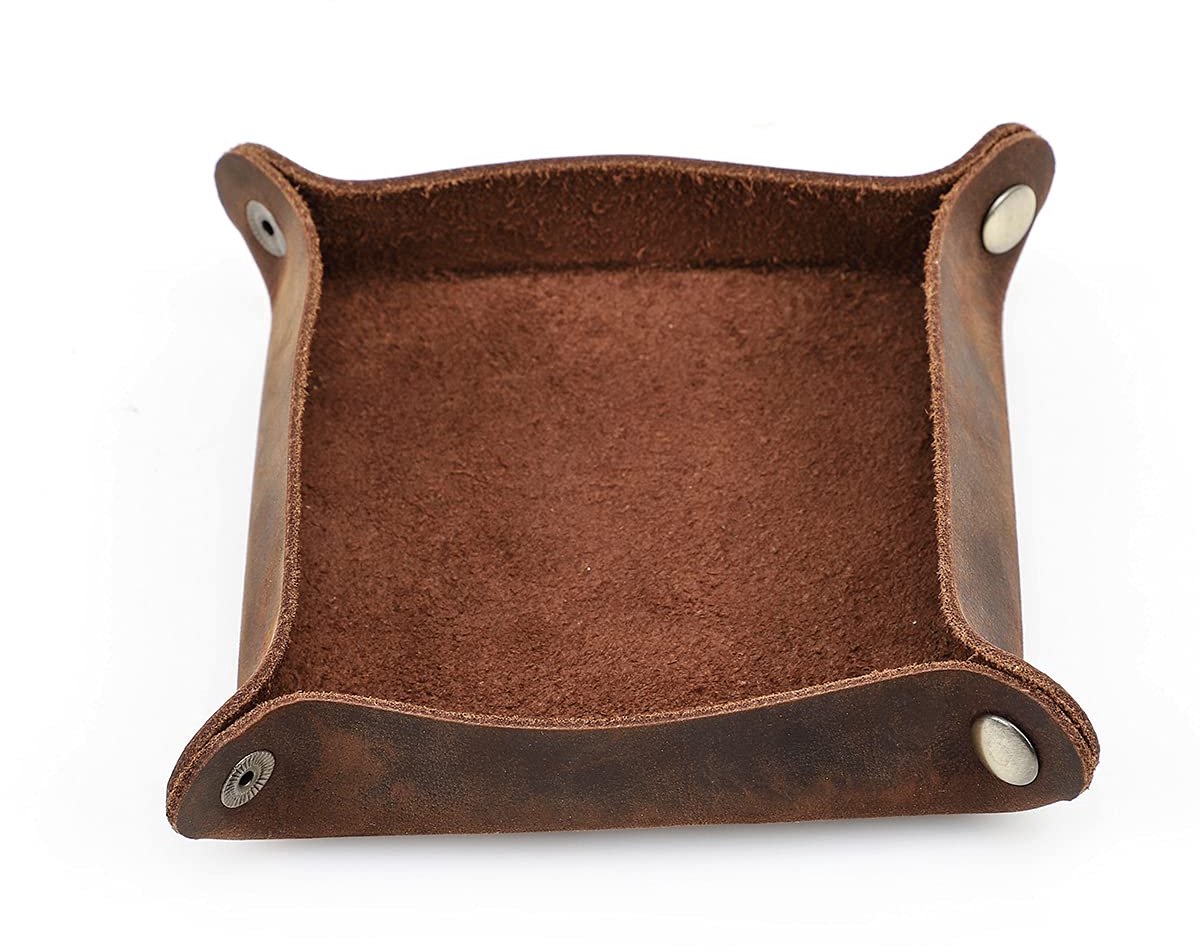 Desktop opslag organizer - lederen caddy - voor sleutels, telefoon en portemonnee - houdt alles netjes - ShopVlot