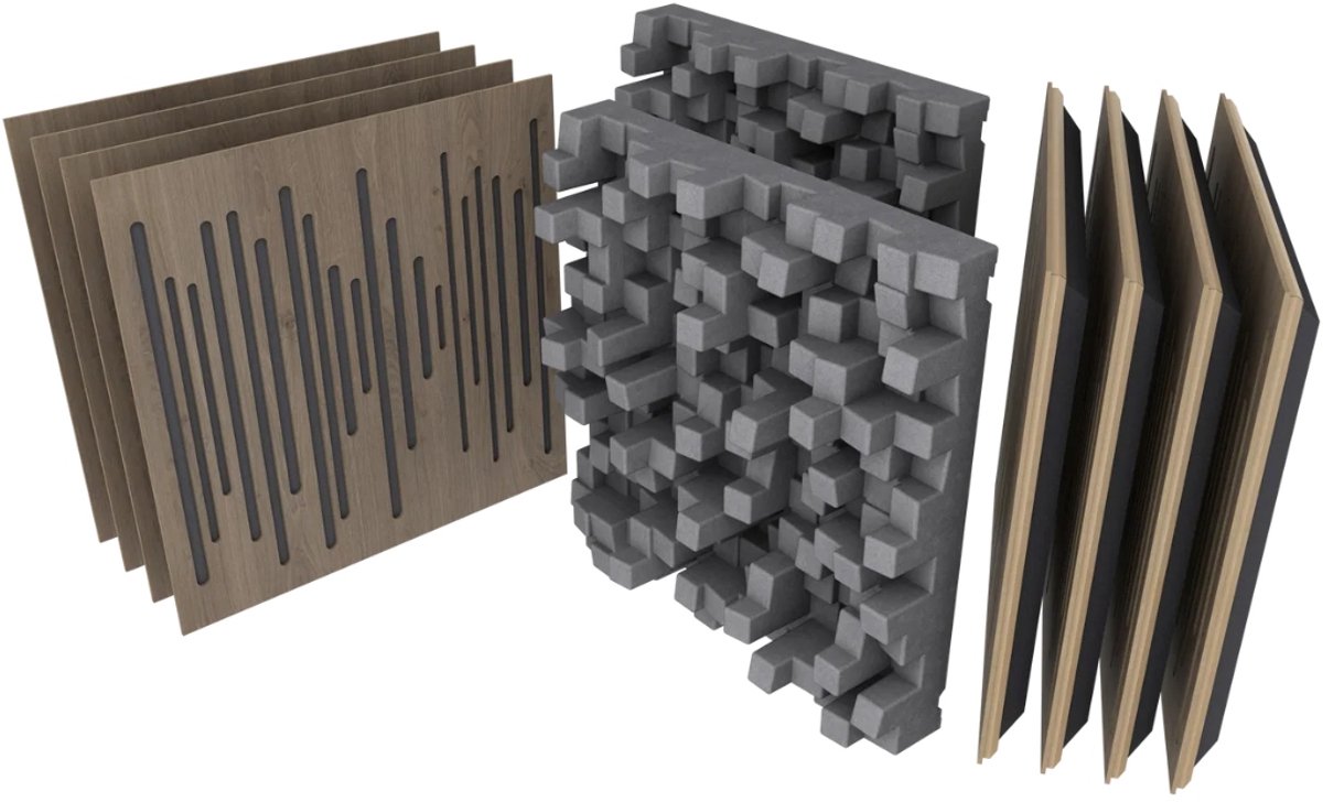 Vicoustic VicStudio Box Brown Oak - Akoestische studio kit