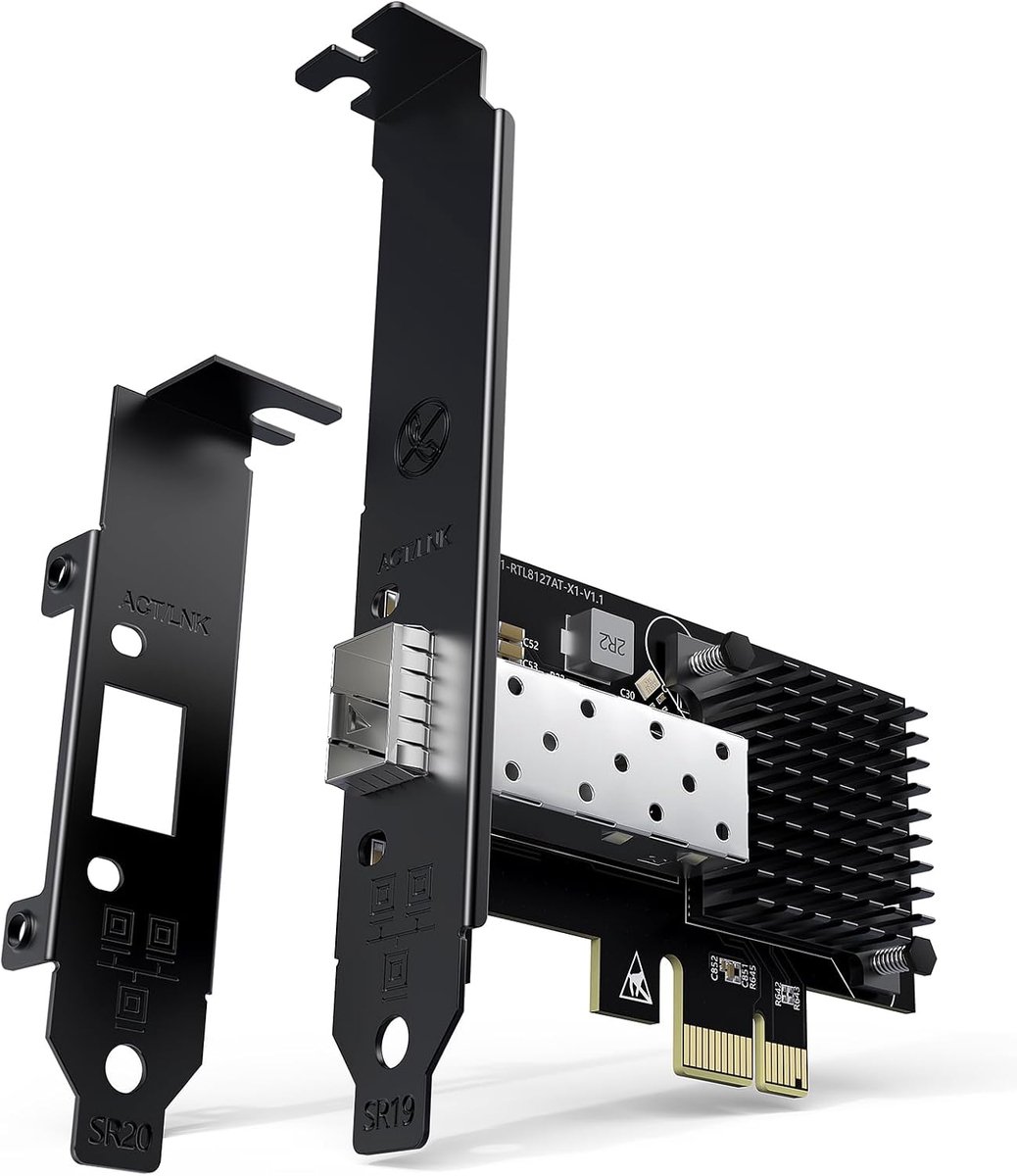 Image of 10G PCIe netwerkkaart - Realtek RTL8127AT-controller - ondersteunt WOL - ultrasnelle 10Gbps netwerkprestaties - ShopVlot