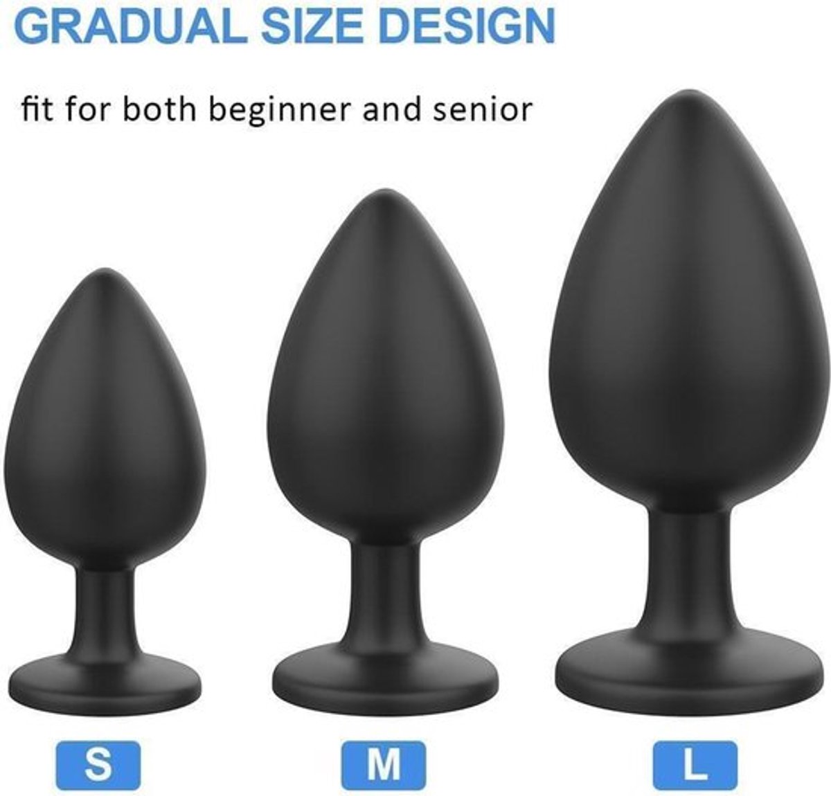 stuks anale-kont-seks-plug-prostaat-massage-dildo-voor-mannen-vrouwen-siliconen-S/M/L-speeltje