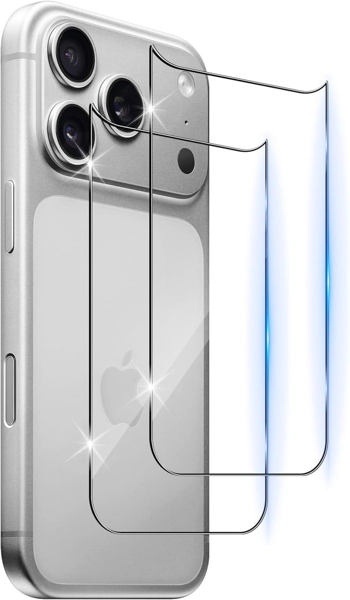 Beschermfolie voor 17 Pro - Tempered Glass - 9H Hardheid - Schokbestendig en krasvrij - ShopVlot