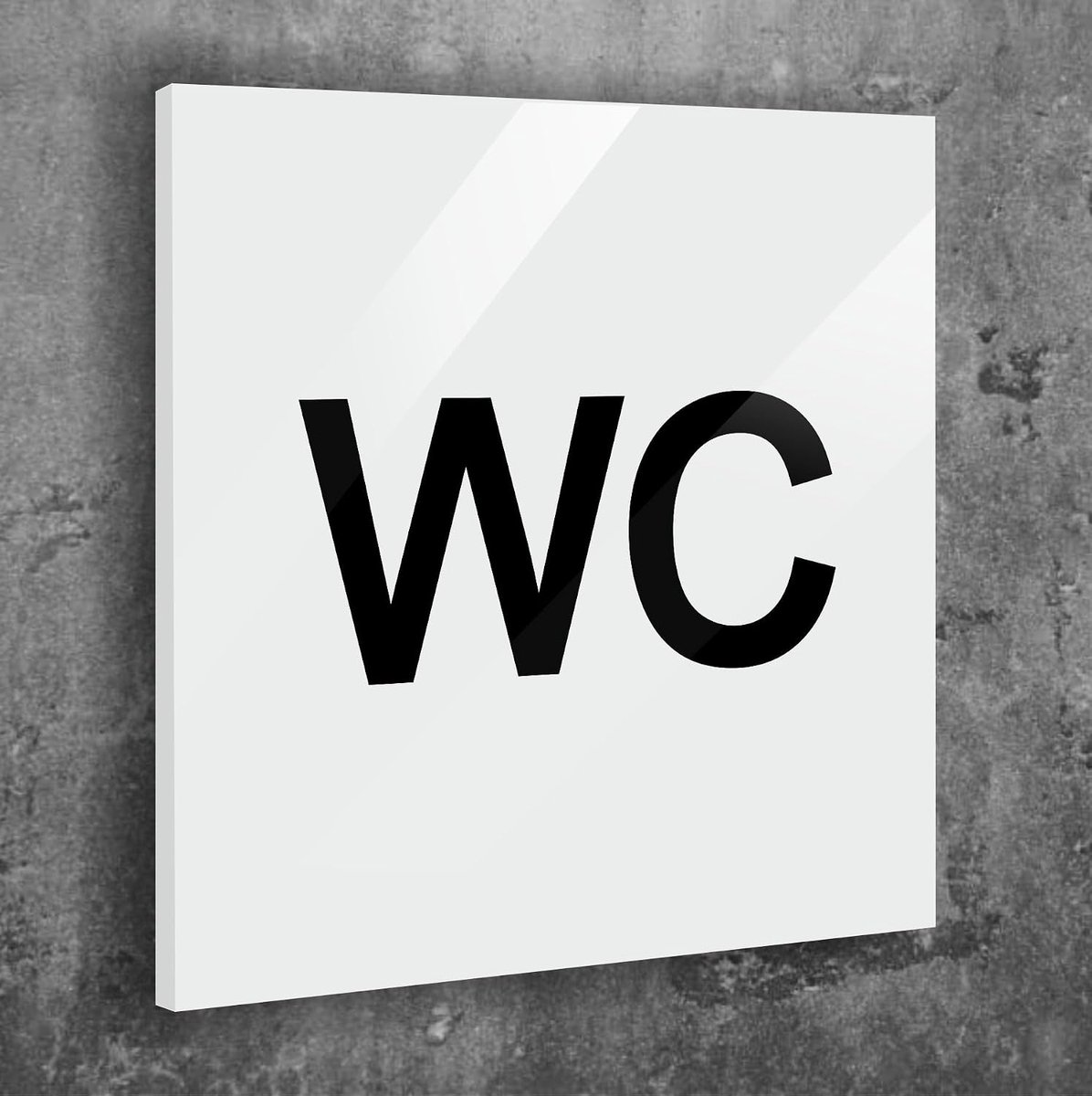 Toilet shield 12 x 12 cm - aluminium composiet - weerbestendig - perfecte bescherming - ShopVlot