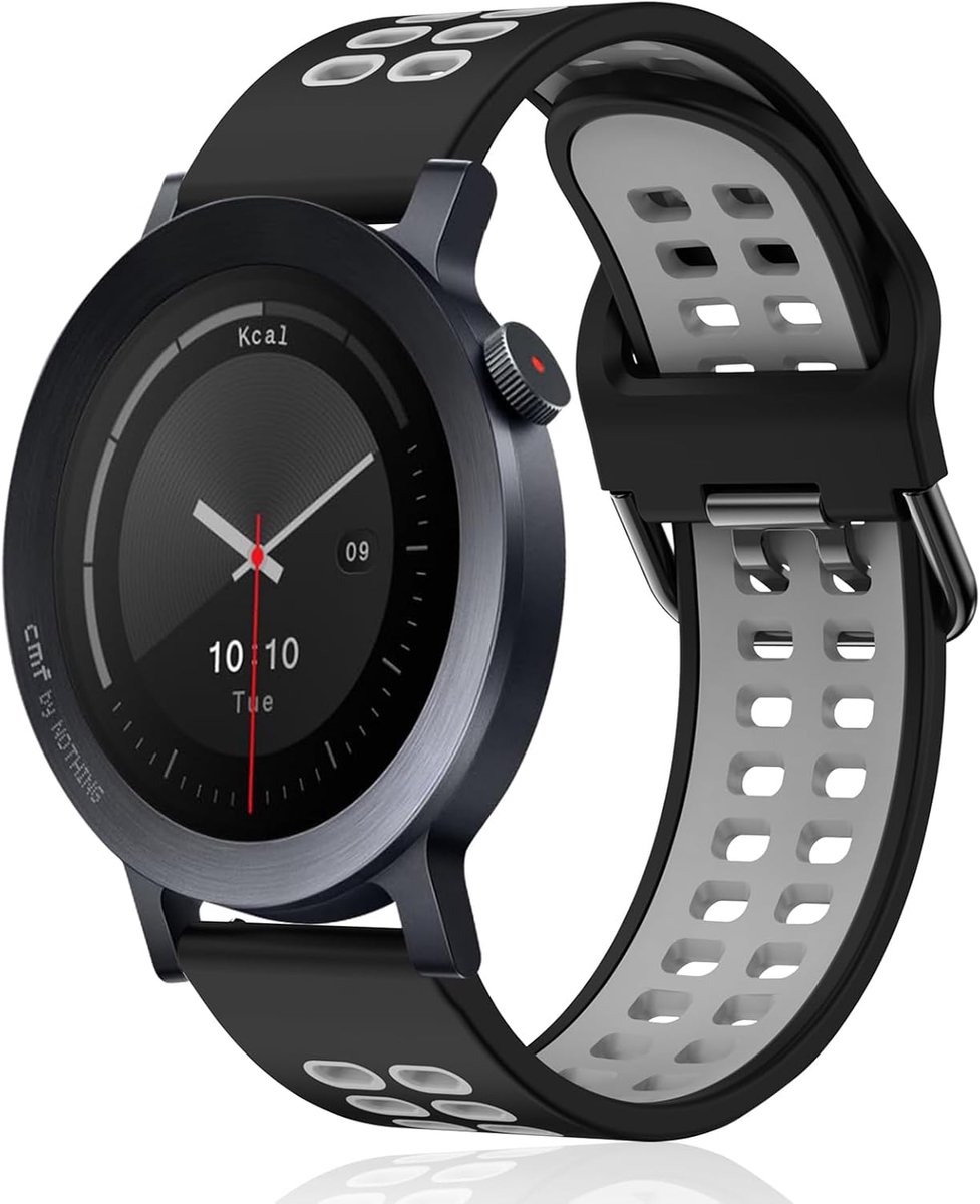Horloge Band 22mm - Siliconen Vervangband - Geschikt voor CMF by Nothing Watch 3 Pro/Pro 2 - Ideaal voor Sport - ShopVlot