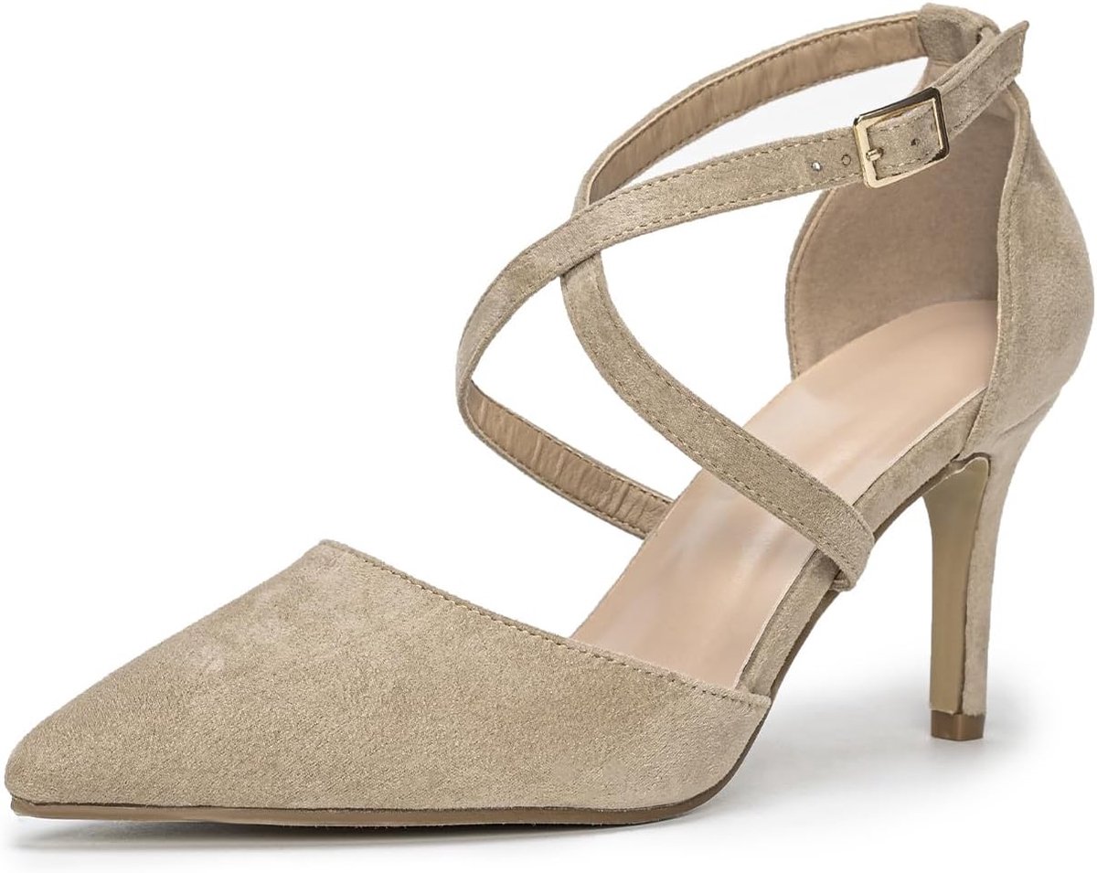 Hoge hakken dames - kruisbanden - puntige stiletto's - sexy voor feesten - ShopVlot