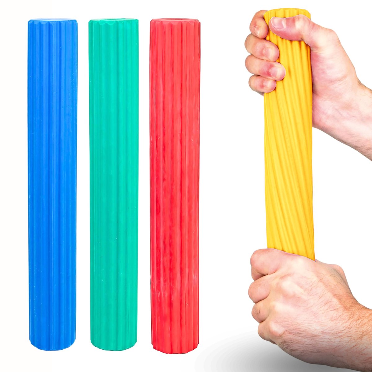 FAIR MOVE Flexstab Geel - Flexibele oefenstaaf Buigstaaf - Hand- en vingertrainer - ShopVlot