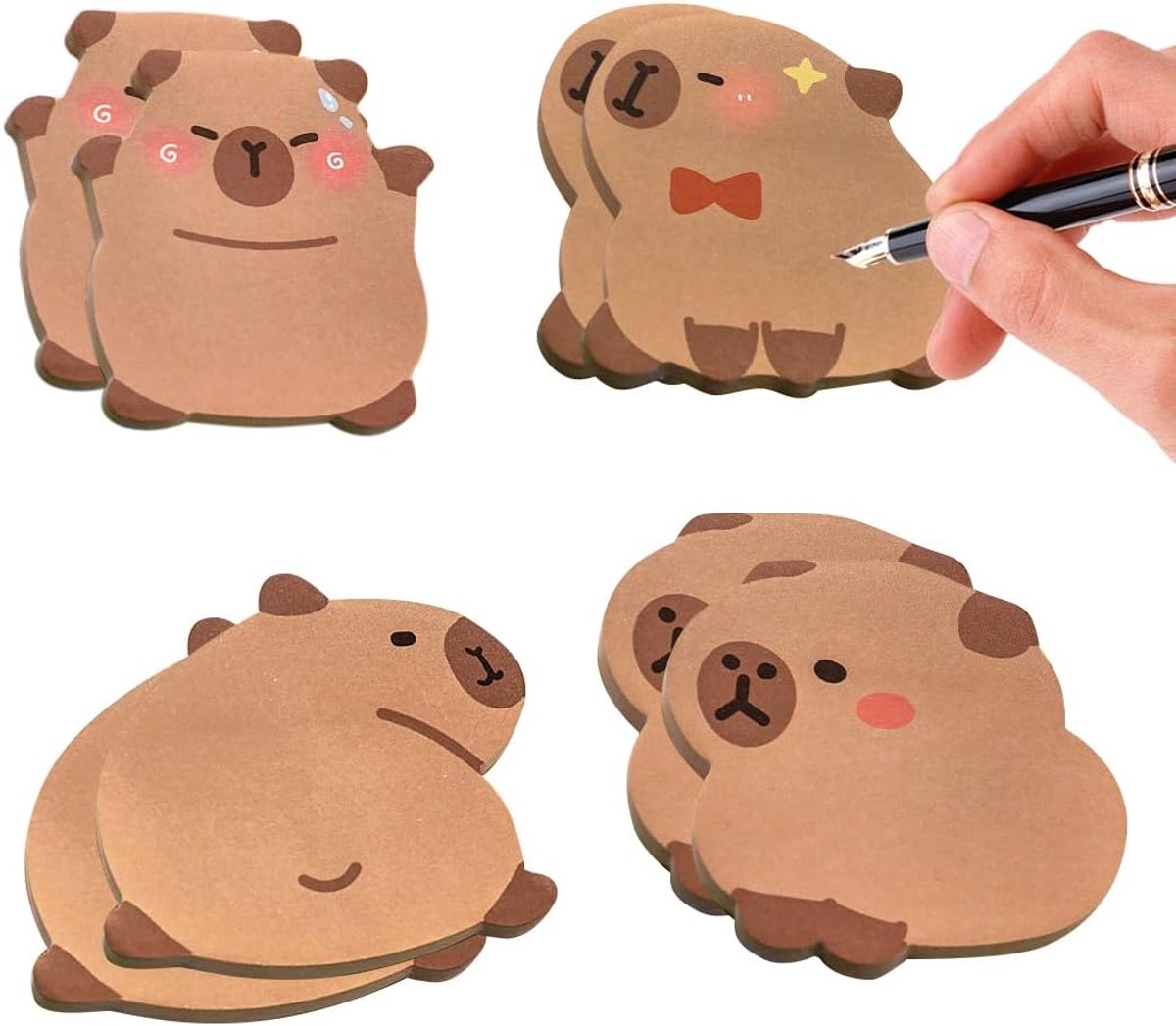 8 stuks notitieblokken, stickers voor kinderen, zelfklevende notities, Kawaii schoolbenodigdheden, klein notitieblok - ShopVlot