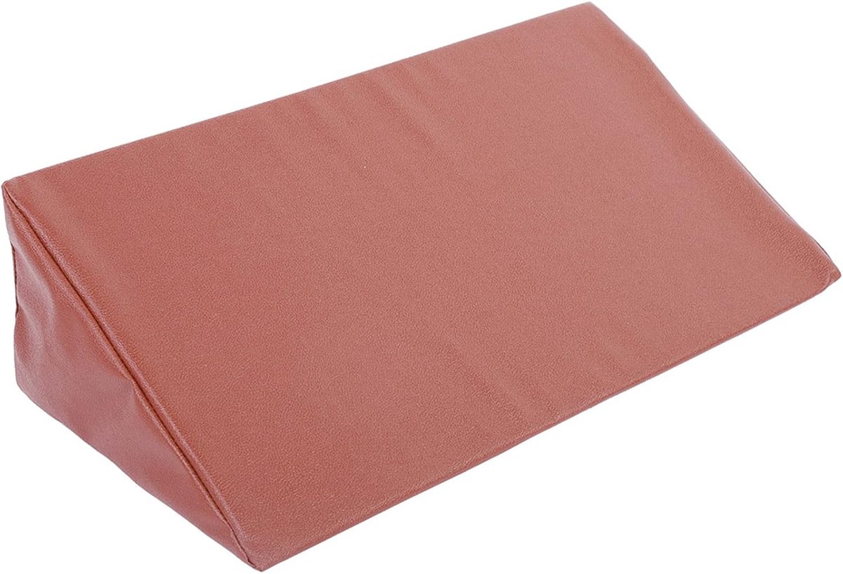 Wedge Cushion, Anti-Back Support Pillow, Triangular Foam Cushion with Waterproof PU Leather Cushion Cover Suitable for - ShopVlot