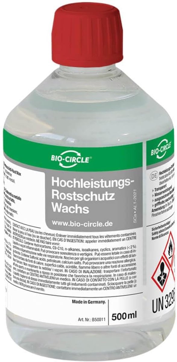 Bio-Chem High Quality Rust Protection for Wax, Long-Term Corrosion Protection, 500 ml, Protects Your Car Your Garden - ShopVlot