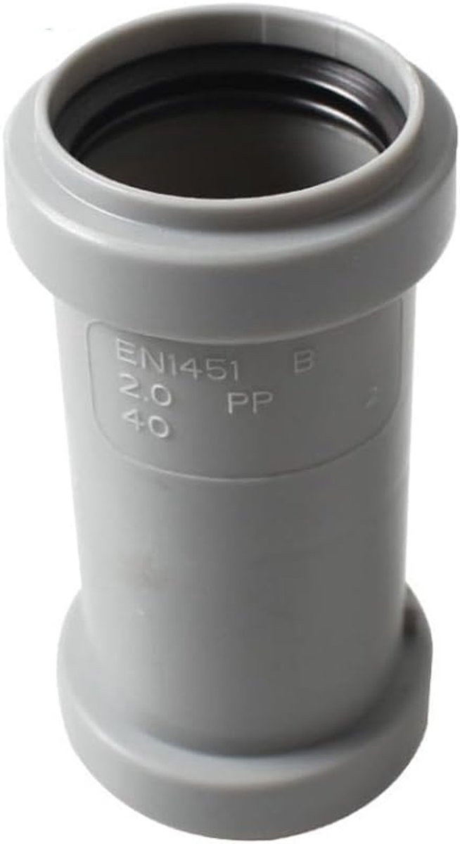 Pipe Connector, Straight 40mm PVC Pipe Adapter, Bath Drain Pipe, Joiner, Waste Compression Fittings for Bath, Sink - ShopVlot