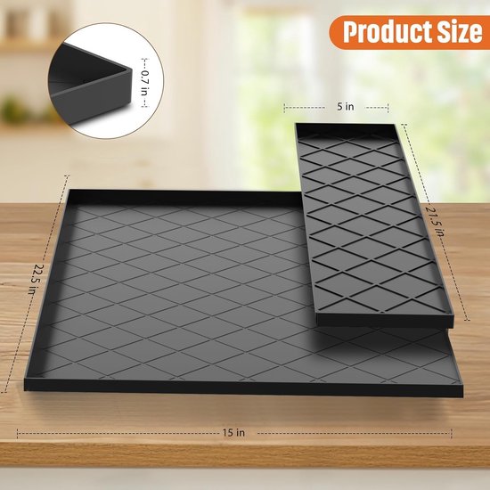 Silicone Mat for Ice Makers and Ice Makers, Set of 2 Removable Protective Mats for Ninja SLUSHi Ice Drink Machine - ShopVlot — afbeelding 5