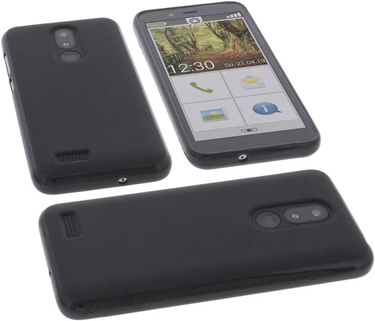 Case Compatible with Emporia Smart 3 Mini Rubber TPU Protection Mobile Phone Case Black - ShopVlot