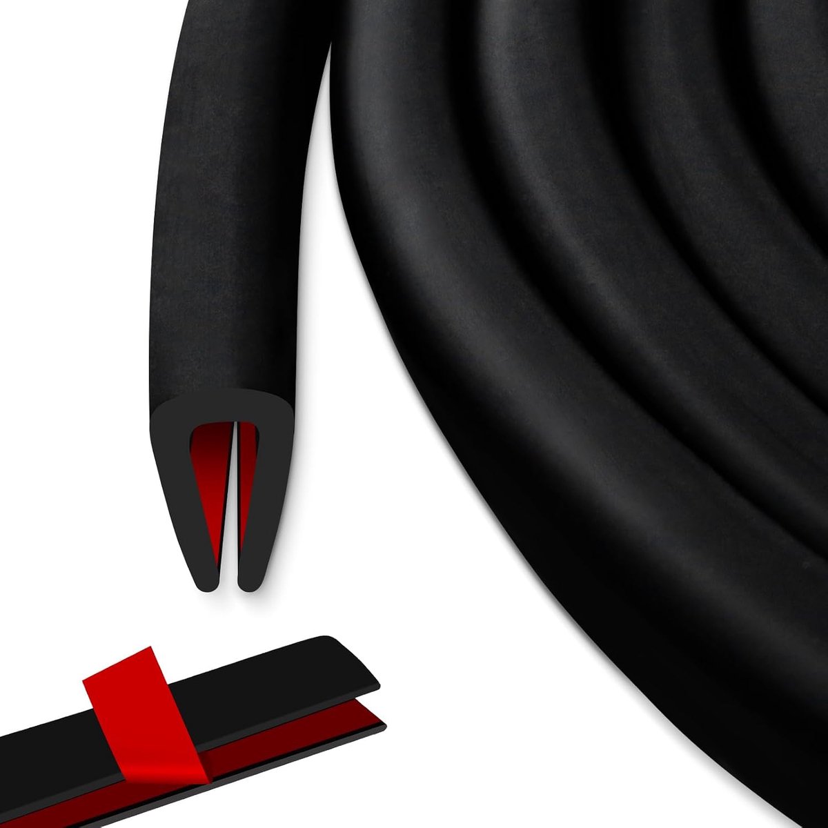 U Rubber Seal Rubber Profile Adhesive Edge Protection Car Door Protection Car Door Protection Glass Panels Metal - ShopVlot