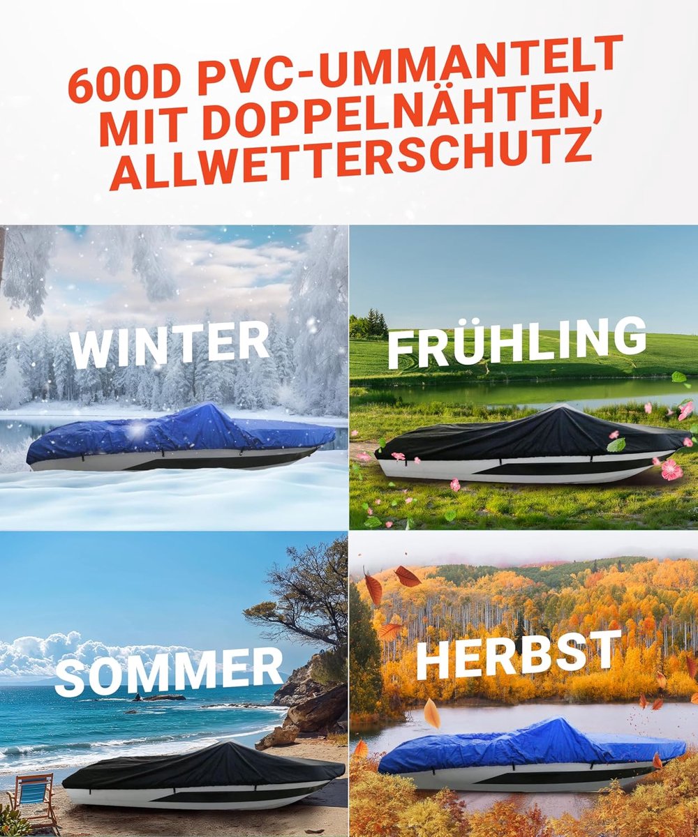 Boat tarpaulin 600D blue Long Life - ShopVlot