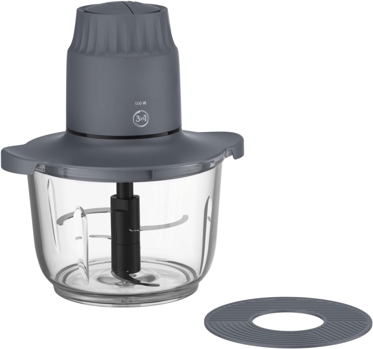 QORA® Hakmolen elektriQORA - Hakmolen - Grijs - ‎22cm x 19cm x 26cm