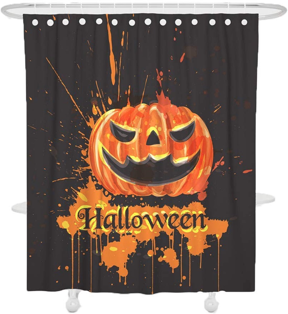 Waterdichte Halloween Douchegordijn met 3D Print