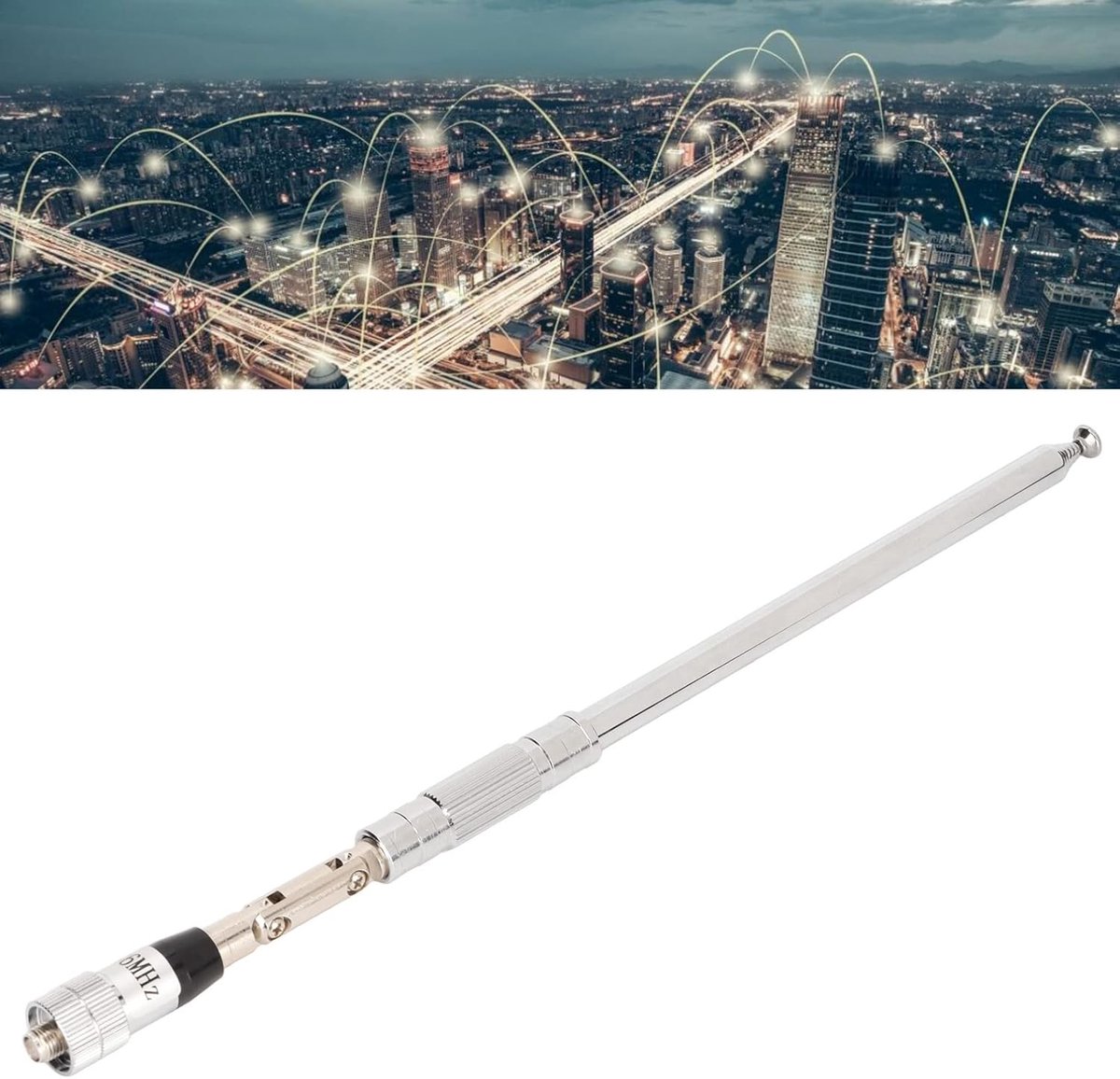Antenne 118-136MHz - SMA vrouwelijke aansluiting - Flexibel en duurzaam - Geschikt voor SHX-8800 en SHX-8600 - ShopVlot