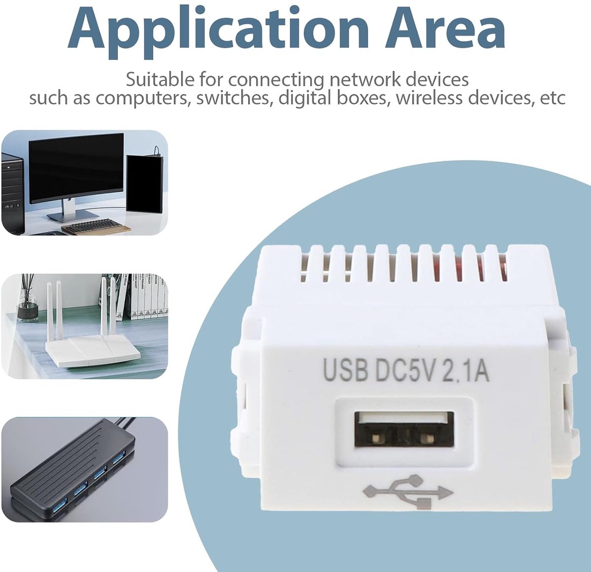 USB power module 3 stuks - 220 V naar 5 V transformator - 2.1 A USB oplaadpoort - snel en efficiënt opladen - ShopVlot
