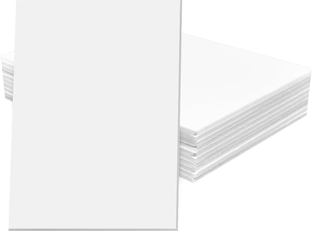 Hard Foam Panels A4 Wit - 297 x 210 x 5 mm - Polystyreen - Ideaal voor creatieve projecten - ShopVlot