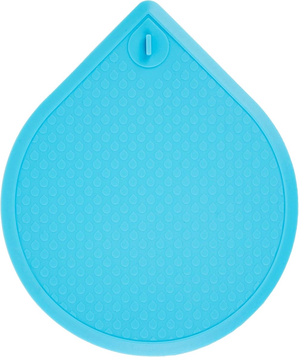 Stop voor afvoer Ø 130 mm - siliconen blauw - universeel toepasbaar - houdt water vast in bad of wastafel - ShopVlot