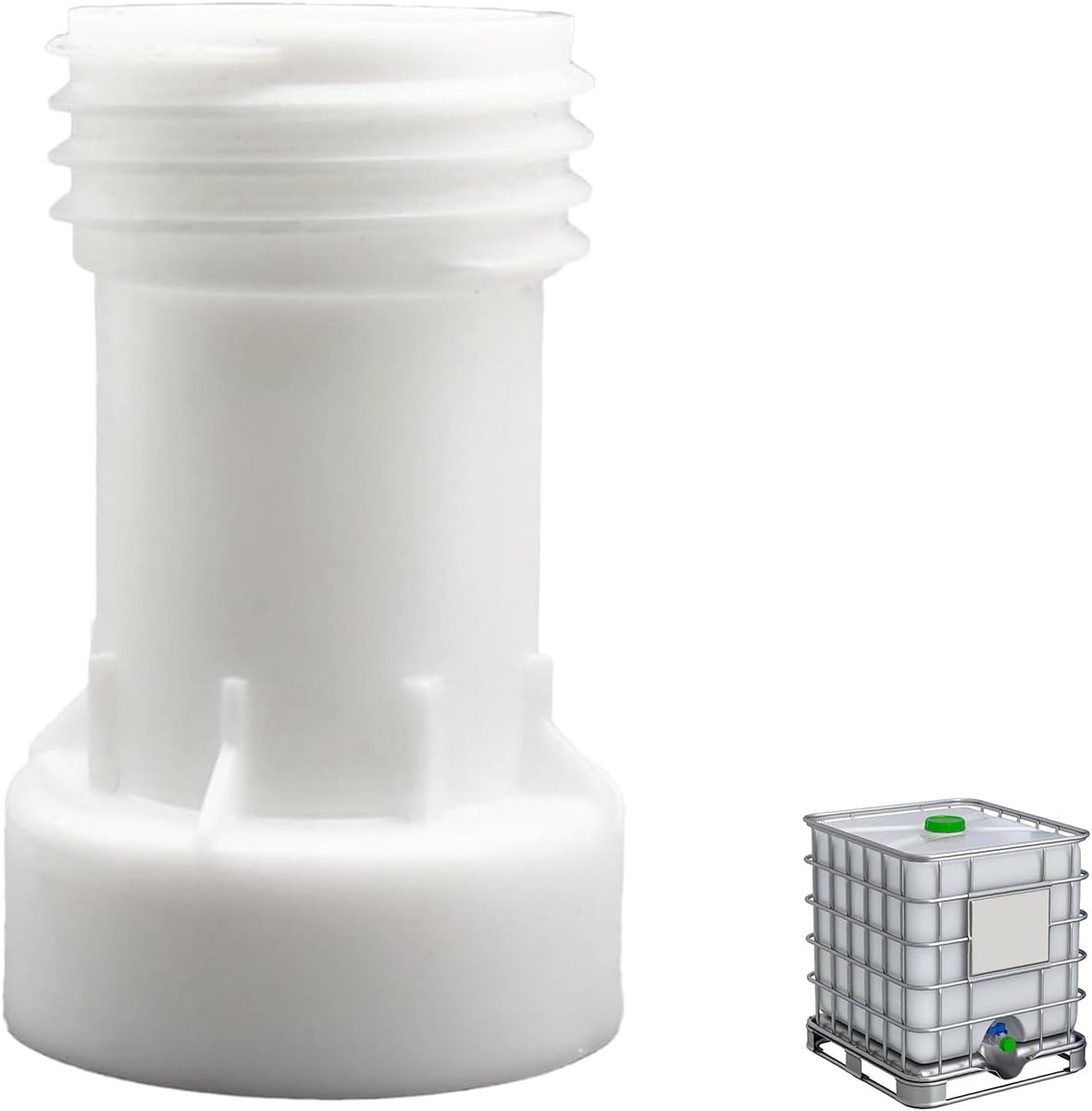 IBC tank drain tap adapter - S60 x 6 - ABS kunststof - eenvoudig aansluiten op tap of slang - ShopVlot