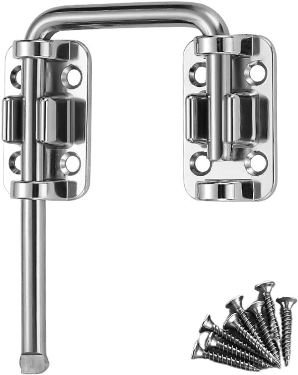 Roteerbare boutgrendel - Zinklegering - 90/180 graden bevestiging - Extra veiligheid voor schuifdeuren - ShopVlot