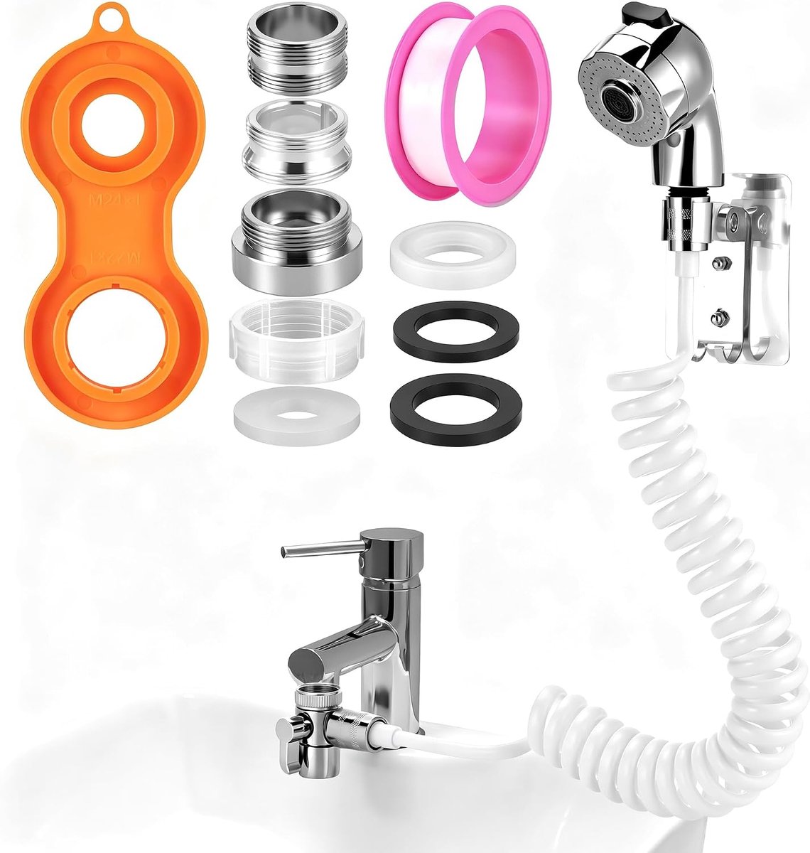 Bidet Handdouche Set - RVS - Luxe afwerking - Ideaal voor hygiëne en luiers - ShopVlot