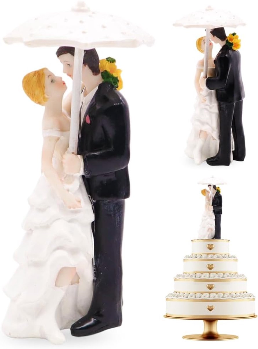 Decorative Figure Wedding Couple PLNVNVP Wedding Cake Decoration Figures Bride Cake Valentine's Day Decoration Home - ShopVlot