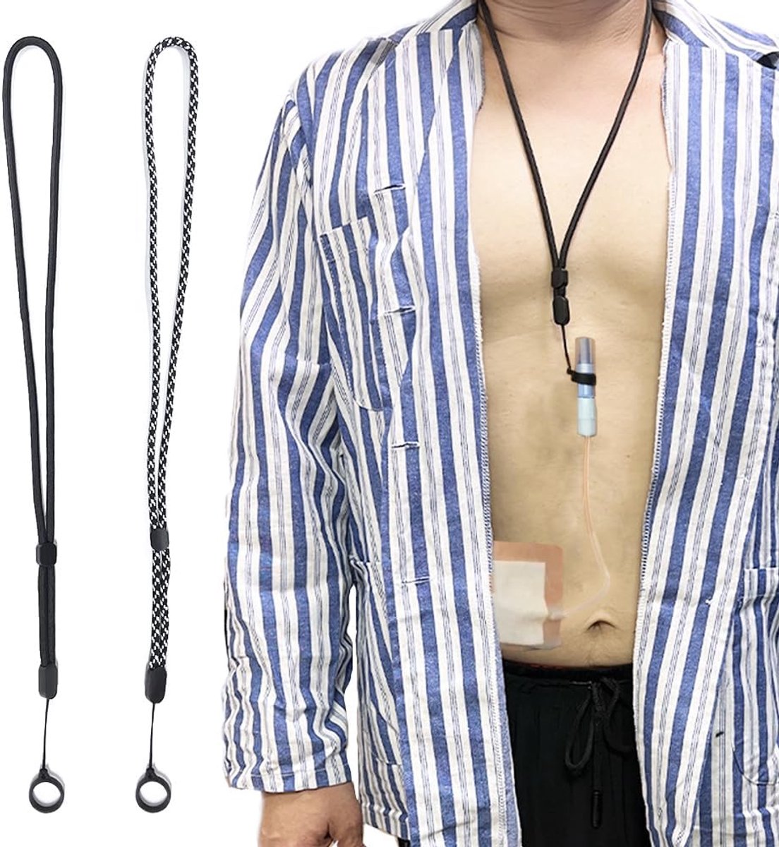 Peritoneal Dialysis Catheter Holder - PD Tube Support Strap with Adjustable Lanyard and Rings, Prevents Loosening When - ShopVlot