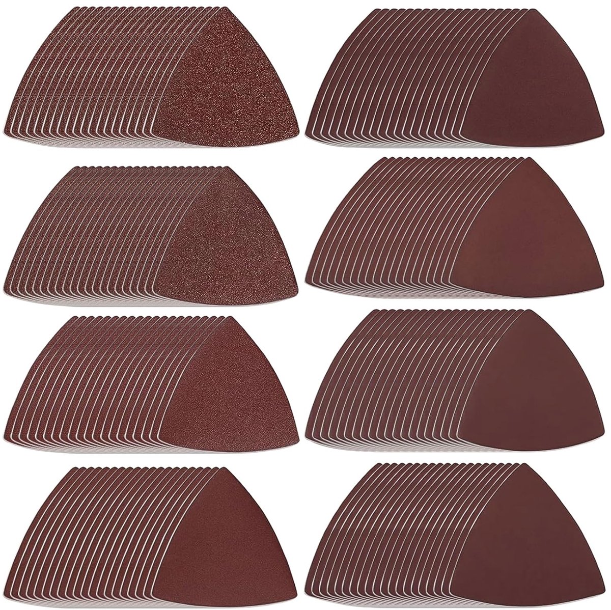 160pcs Delta Sander Sandpaper, 80mm Triangle Sander Sandpaper for Sanding Polishing, Grit - ShopVlot