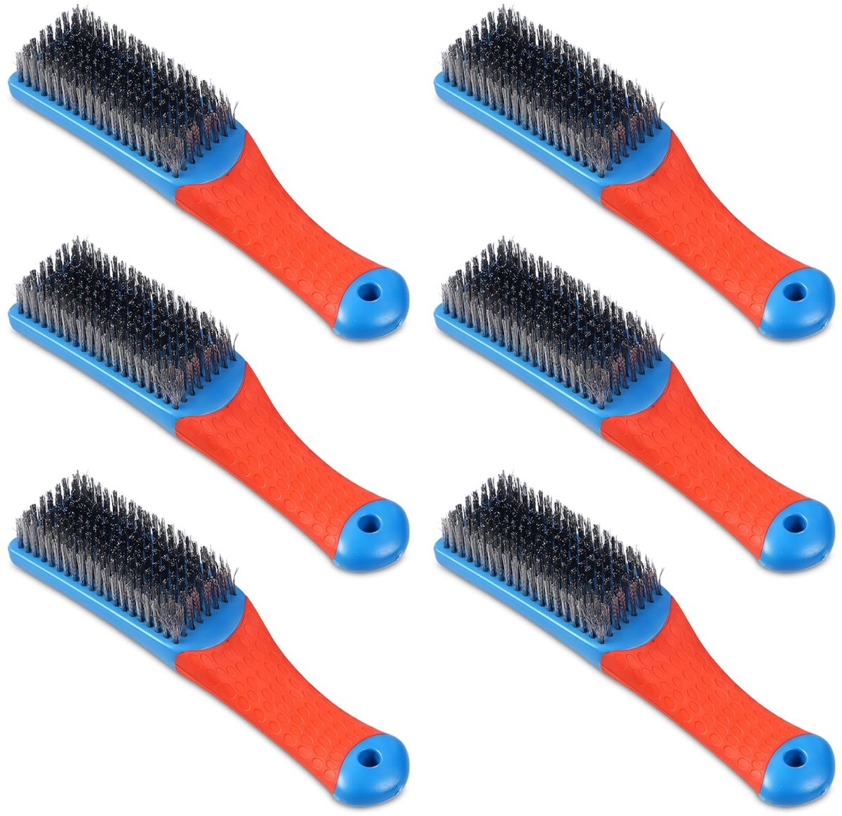 Solidchoice - Set van 6 Roestvrijstalen Draadborstels voor Diverse Toepassingen