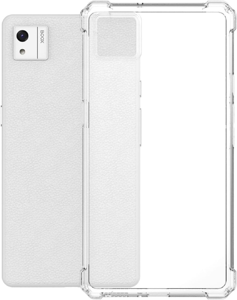 Hoes Compatibel met BOOX P6+, Slanke Zachte TPU, Airbag Schokbestendige Case, Krasbestendig,Transparant - ShopVlot