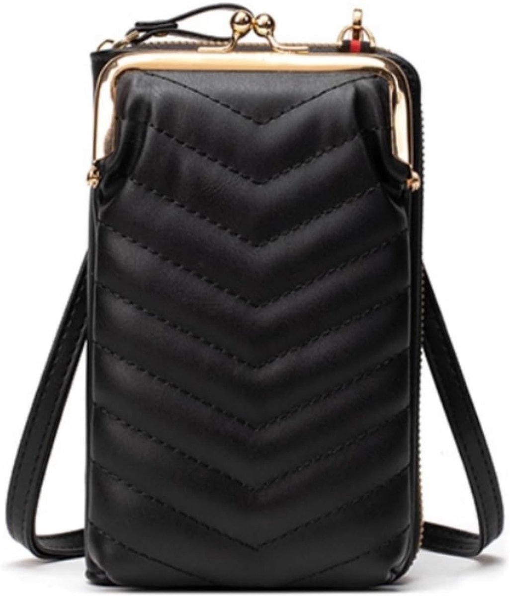 Small mobile phone shoulder bag, small crossbody bag, hanging bag, shoulder bag with card slots, transparent bag. - ShopVlot