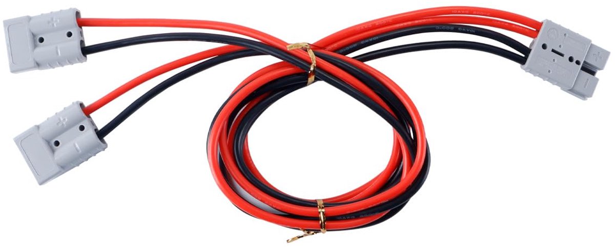 Anderson Y-split kabel 50A - 100cm batterij lader verlengkabel - ruimtebesparend - ideaal voor dubbele aansluiting - ShopVlot